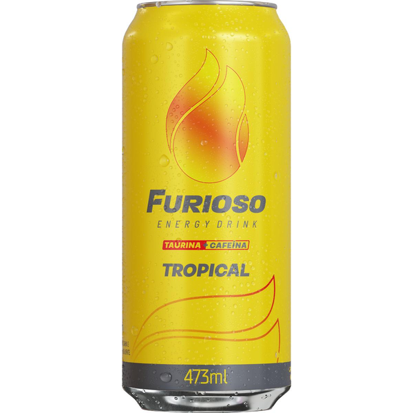 Bebida Energética Furioso 473ml - Tropical - Lata