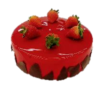 Bolo De Ninho Com Morango Pequeno Fabricação Própria (peso Médio) 700g