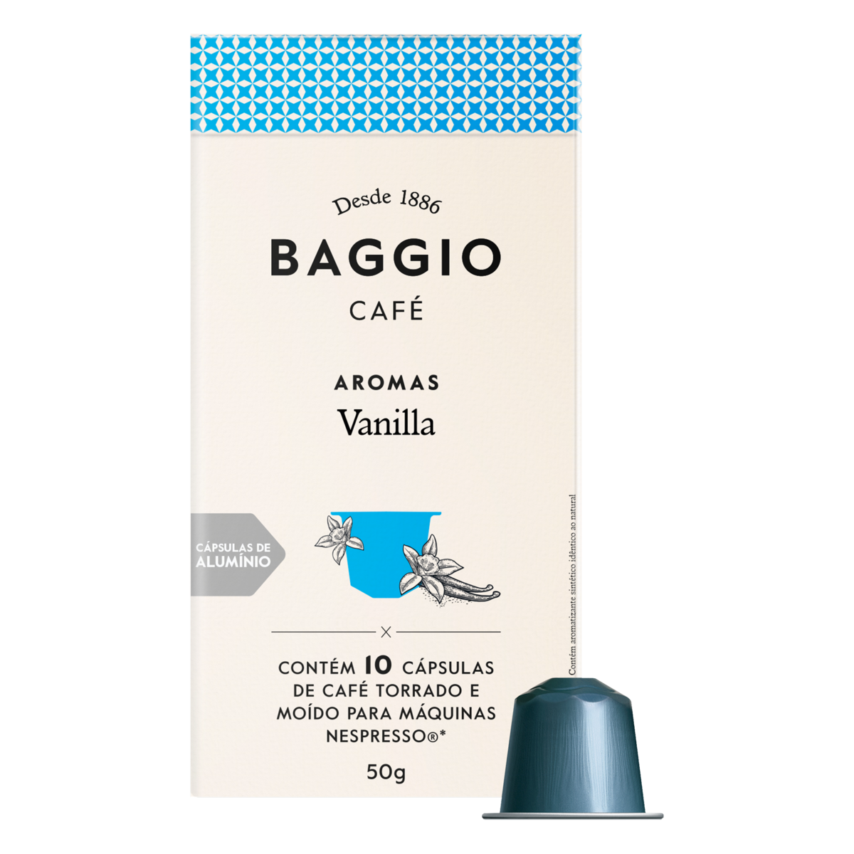 Café BAGGIO Vanilla com 10 Cápsulas 50g