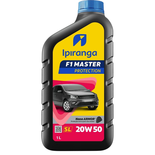 Óleo Ipiranga 1 Litro - F1 Master Protection - 20W 50 SL