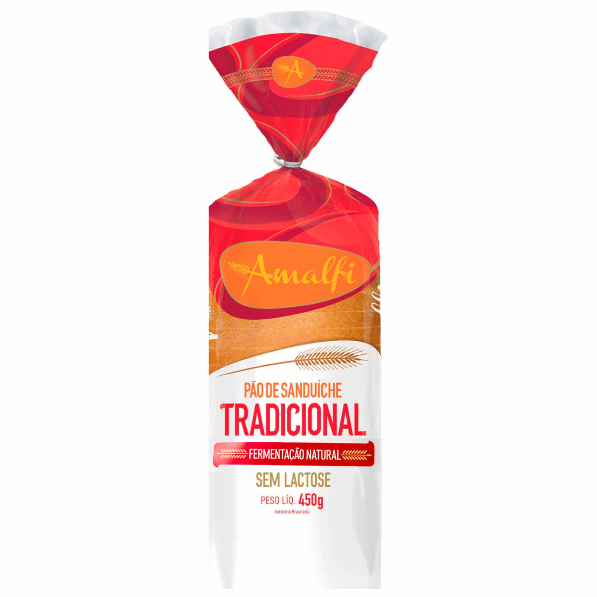 Pão de Forma Tradicional sem Lactose Amalfi 450g