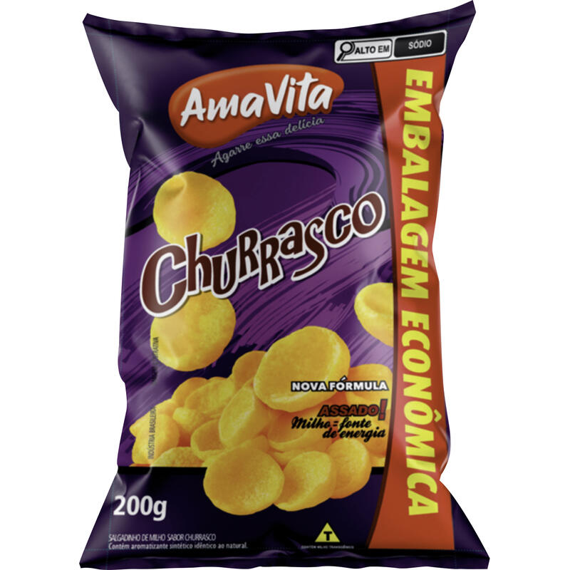 Salgadinho Amavita Churrasco 200g