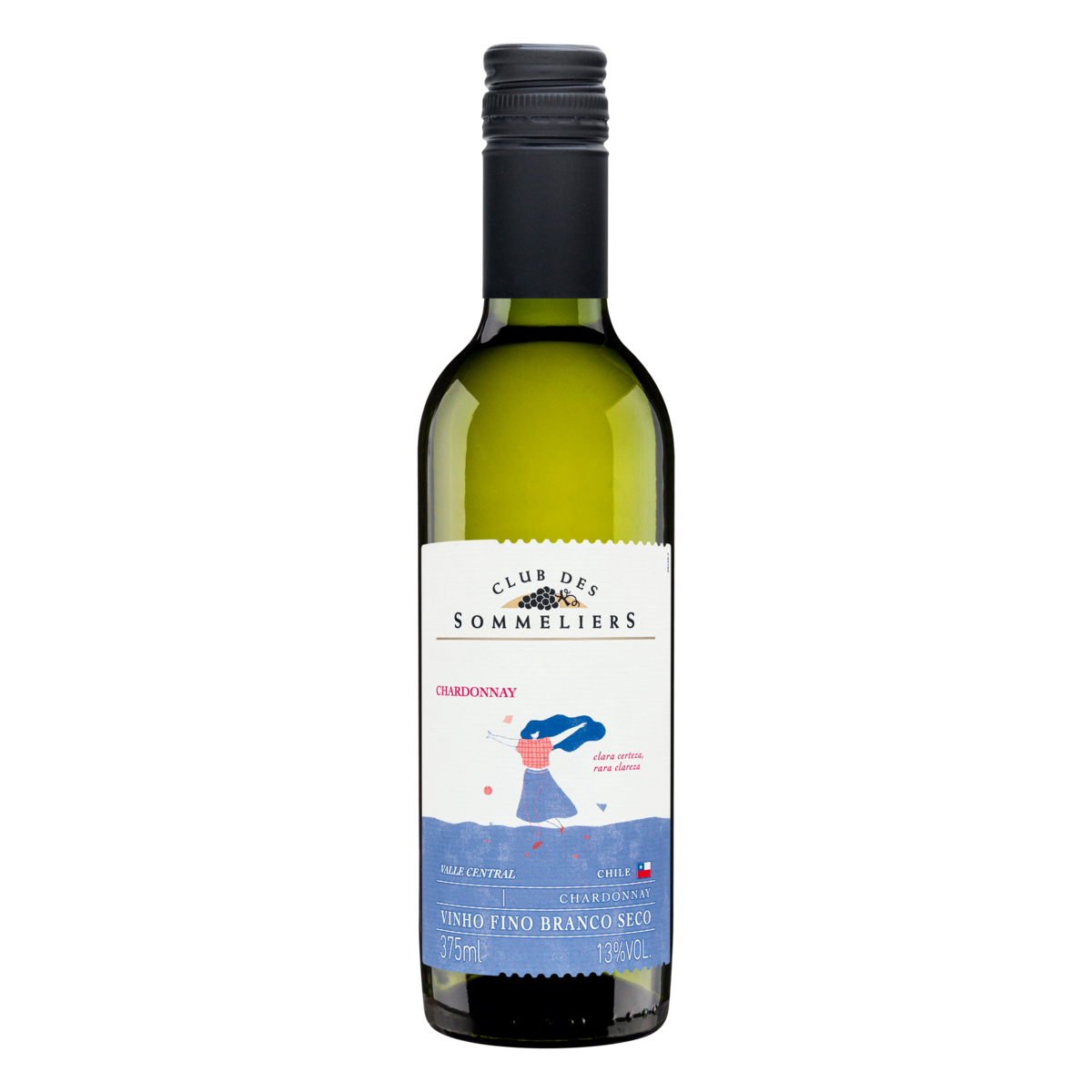 Vinho Branco Chileno Clube Des Sommeliers Chadonnay 375ml