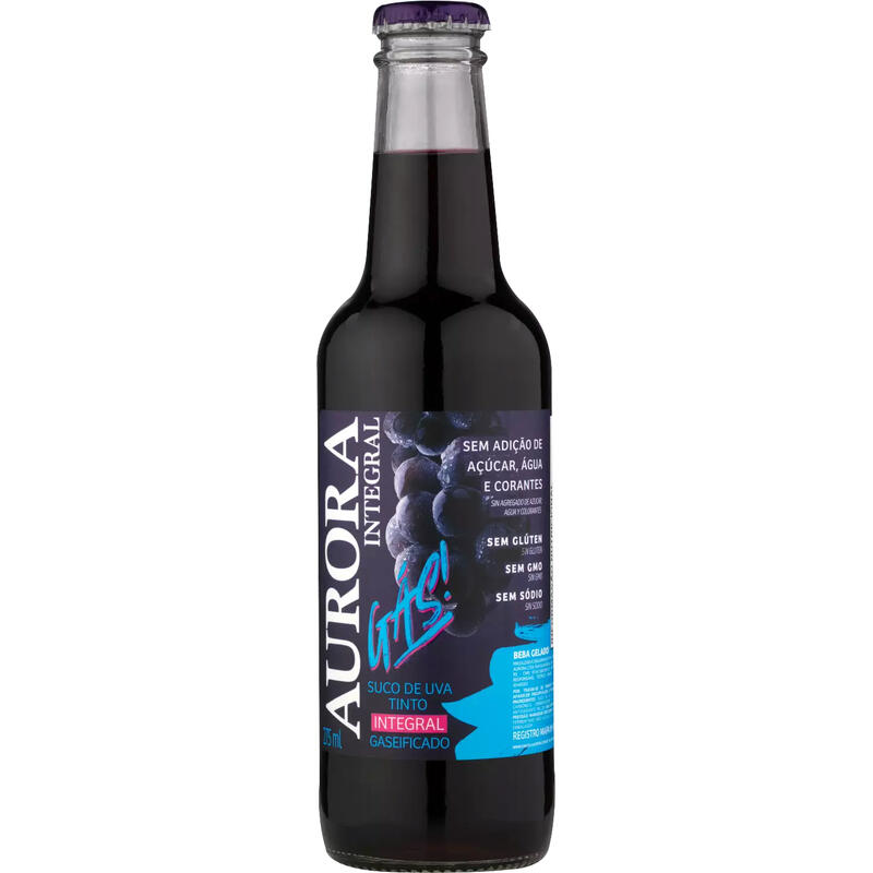 Suco de Uva Integral Aurora Gaseificado 275ml