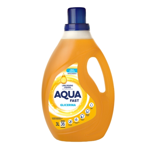 Lava-roupas Aquafast Líquido Glicerina 3l