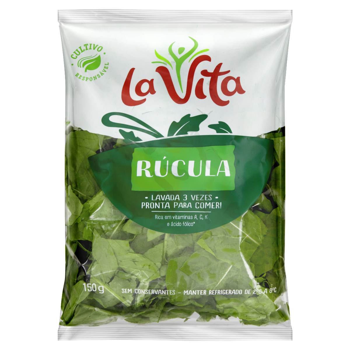 Rúcula Higienizada La Vita 150g