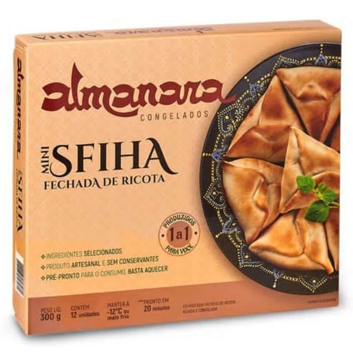 Mini Esfiha Fechada de Ricota Almanara 300gr