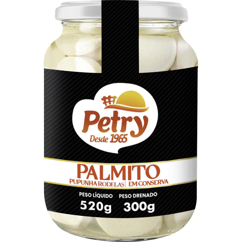 Palmito de Pupunha Petry Rodela 300g