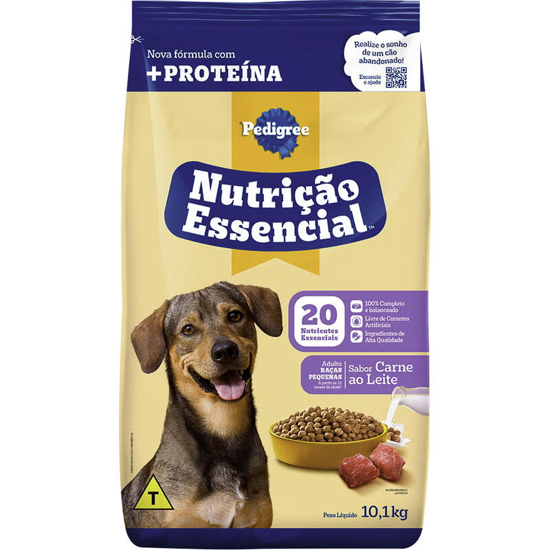 Alimento para Cães Pedigree Nutrição Essencial Leite 10,1kg