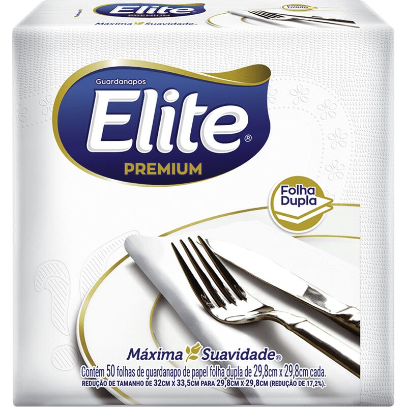 Guardanapos de Papel Elite 33.5x33.5 cm com 50un