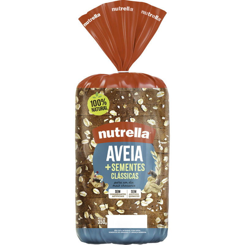 Pão NUTRELLA Aveia + Sementes Clássicas 350g