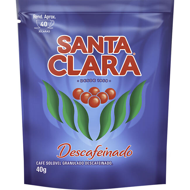Café Solúvel Santa Clara Descafeinado 40g