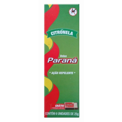 Vela Parana Citronela C/6 25g