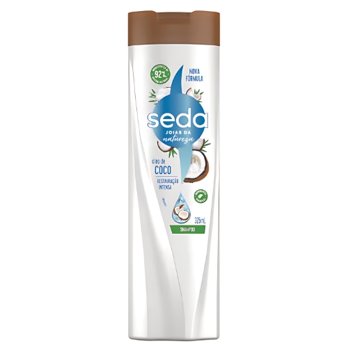 Shampoo Bomba Coco Seda Recarga Natural Frasco 325ml