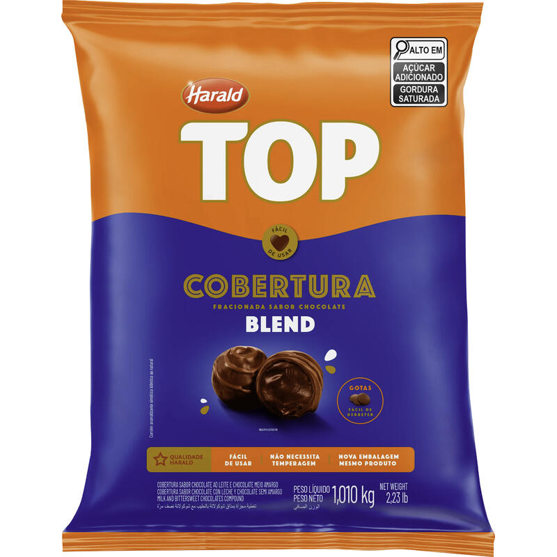 Cobertura de Chocolate em Gotas Harald Blend 1,010kg