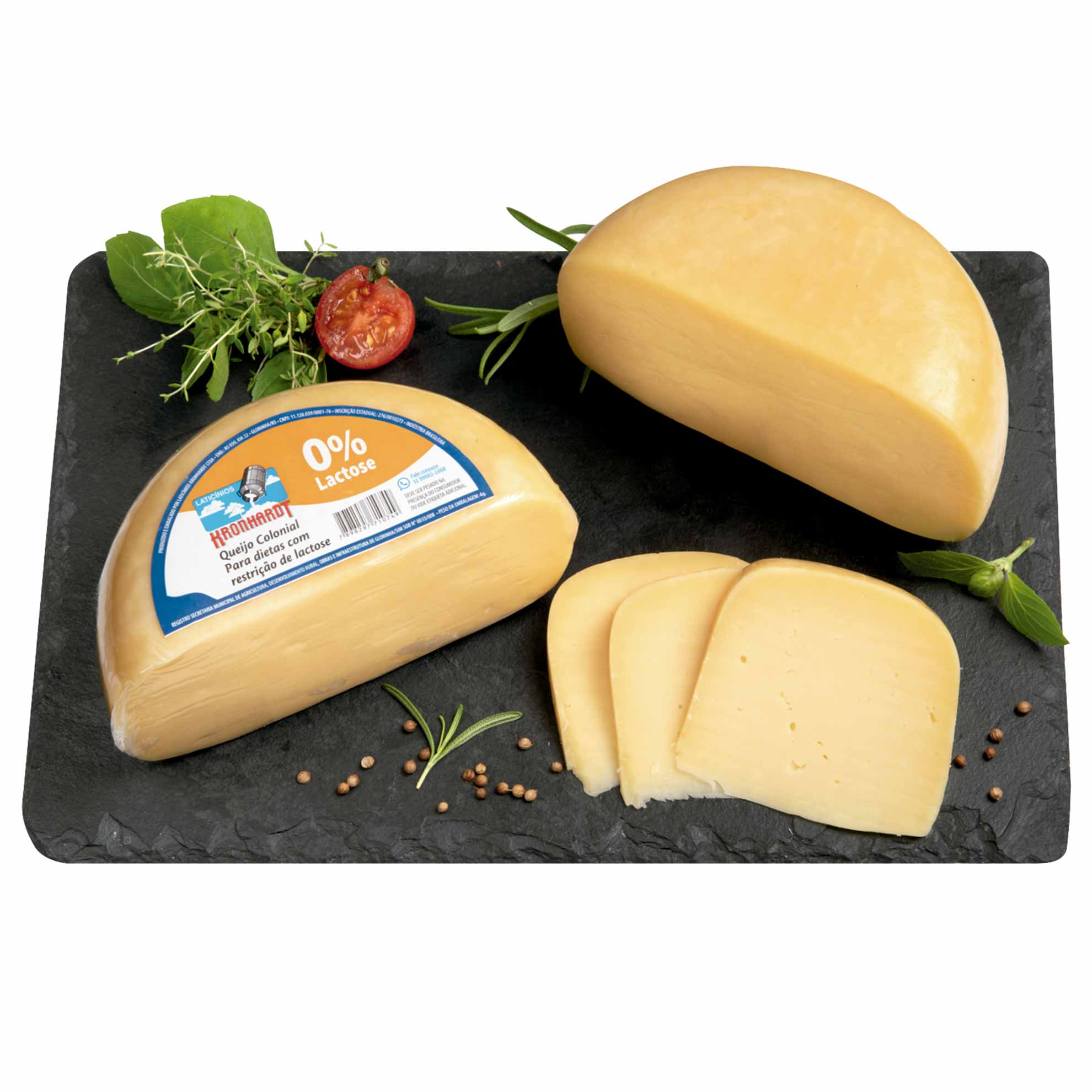Queijo Colonial Embalado a Vácuo Zero Lactose Kronhardt