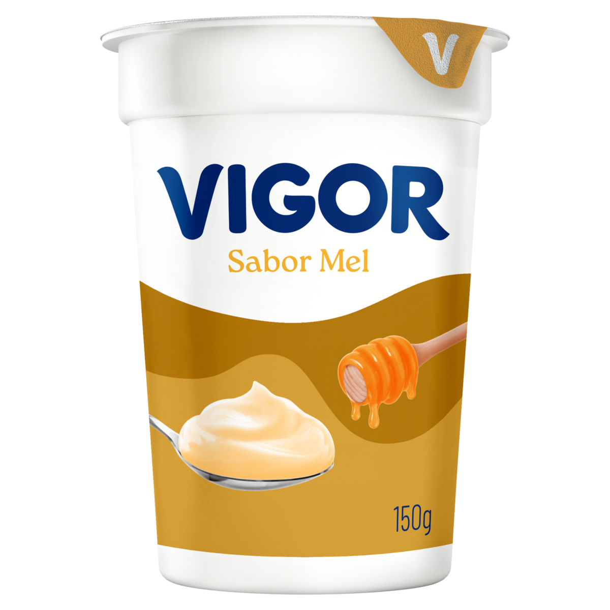 Iogurte Integral Mel Vigor Viv Copo 150g