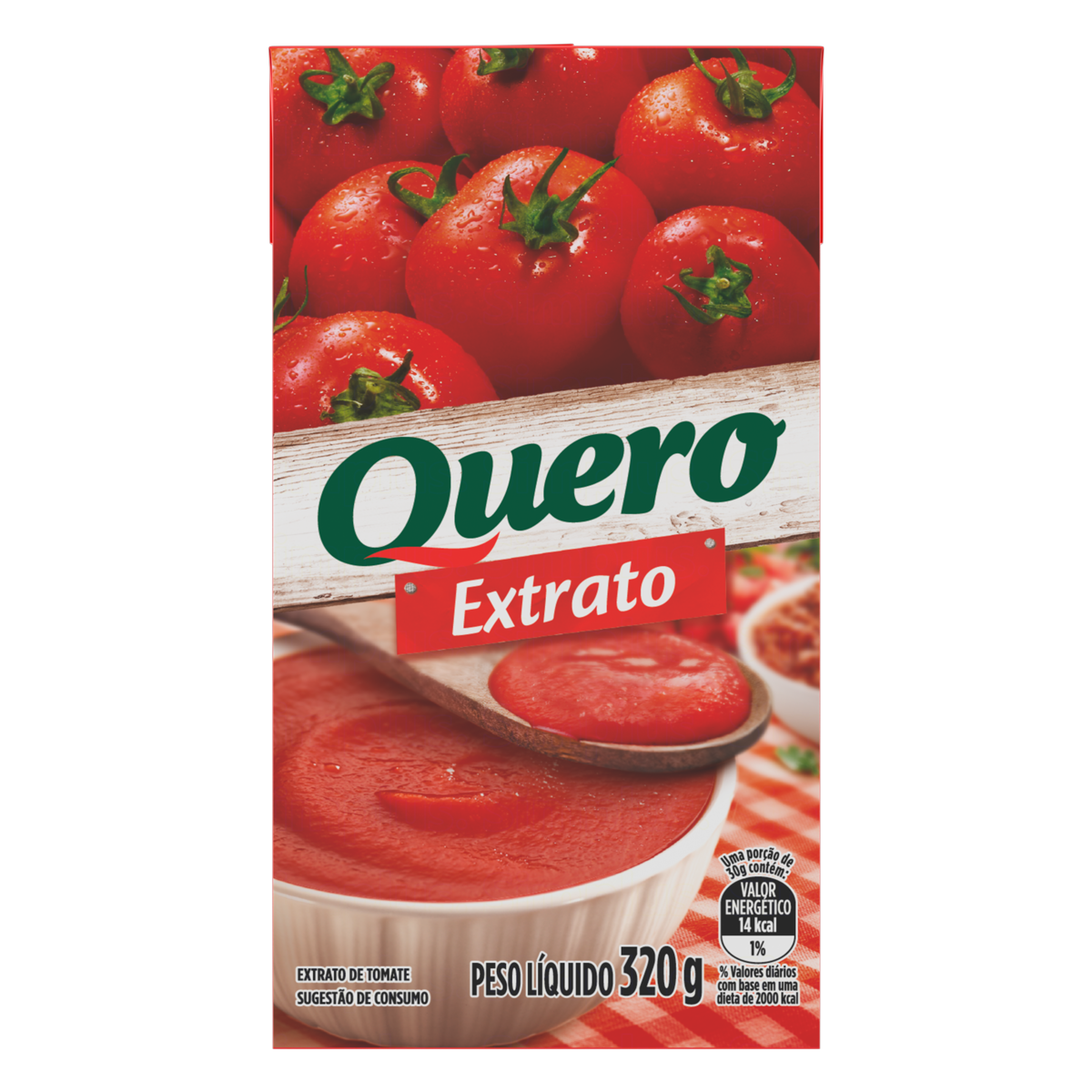 Extrato de Tomate Quero Caixa 320g