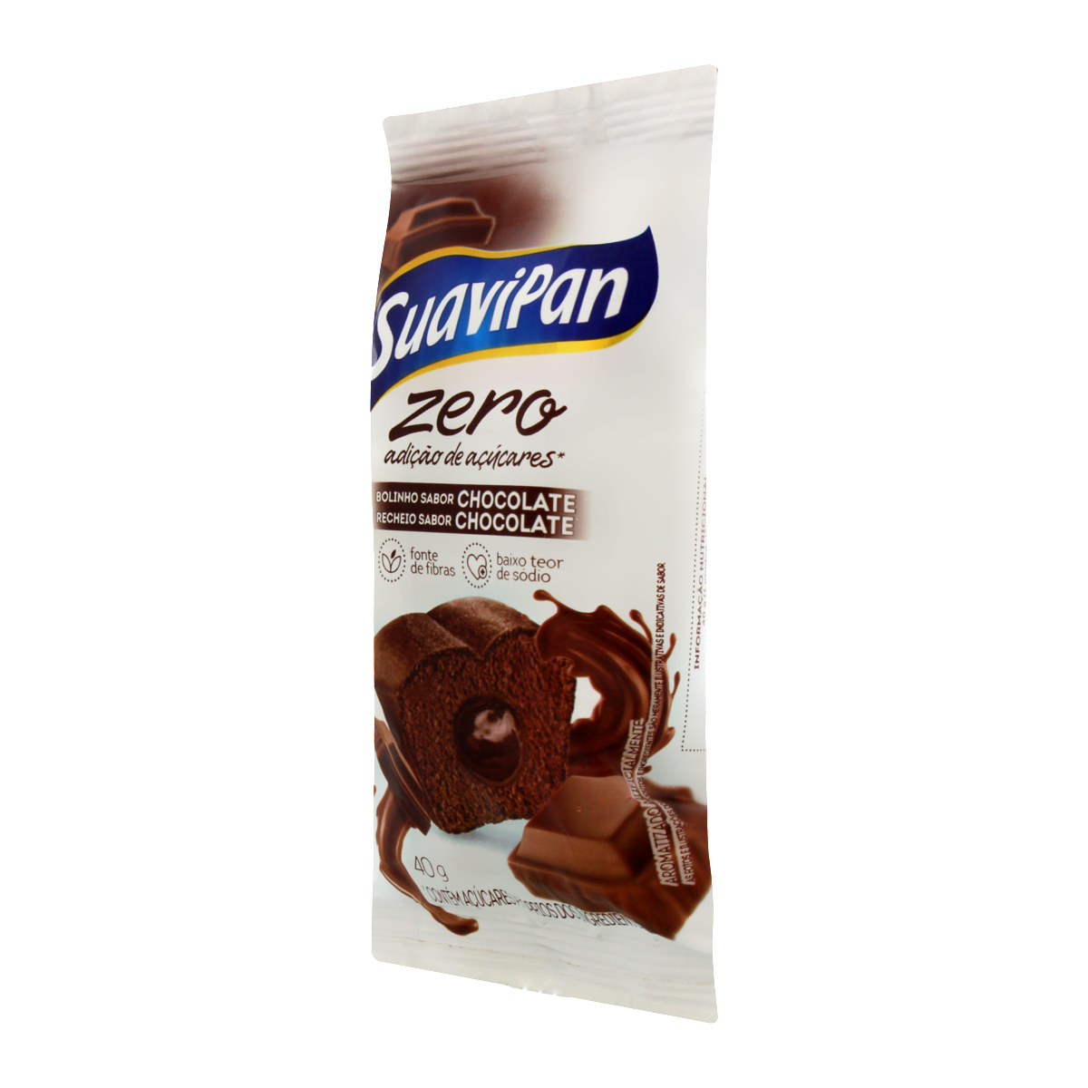 Bolinho com Recheio de Chocolate Light SUAVIPAN 40g