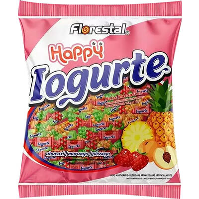 Bala Florestal Happy Iogurte 500g