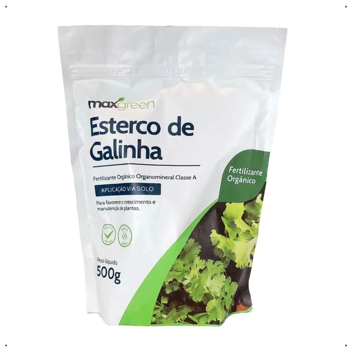 Fertilizante Orgânico Maxgreen Estérco Galinha 500g