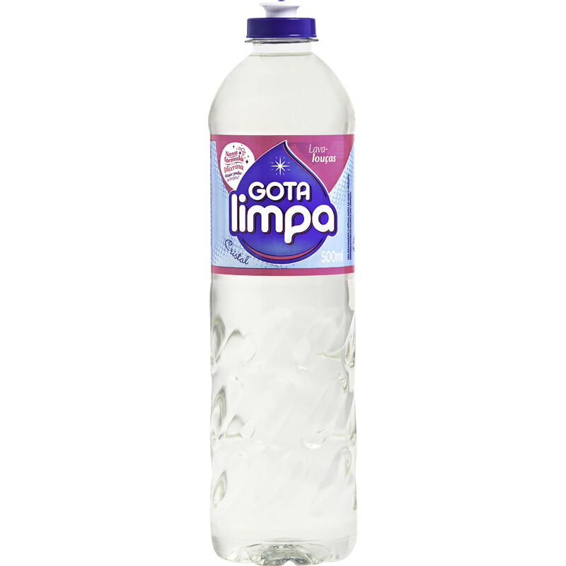 Detergente Líquido Gota Limpa Cristal 500ml