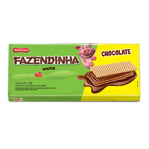 Wafer Bela Vista Fazendinha Chocolate 95g