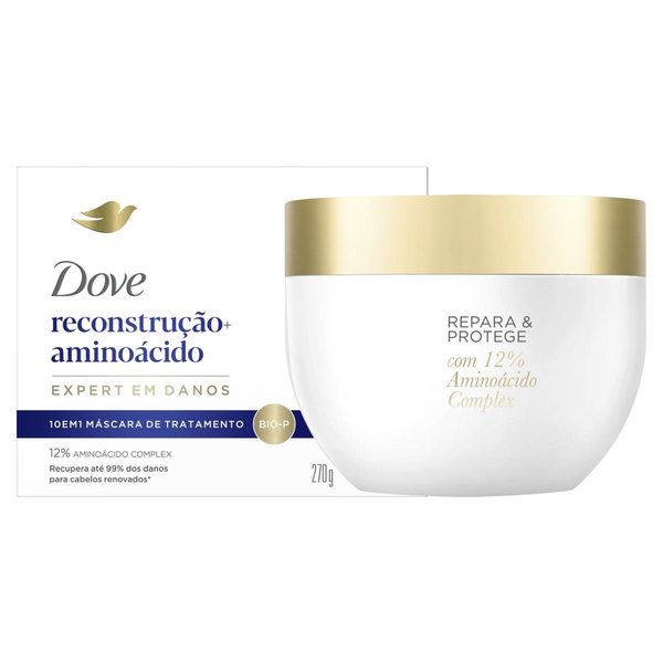 Máscara de tratamento DOVE Reconstrução + Aminoácido Caixa 270g