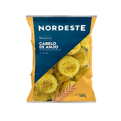 Massa Nordeste Cabelo De Anjo Com Ovos 500g