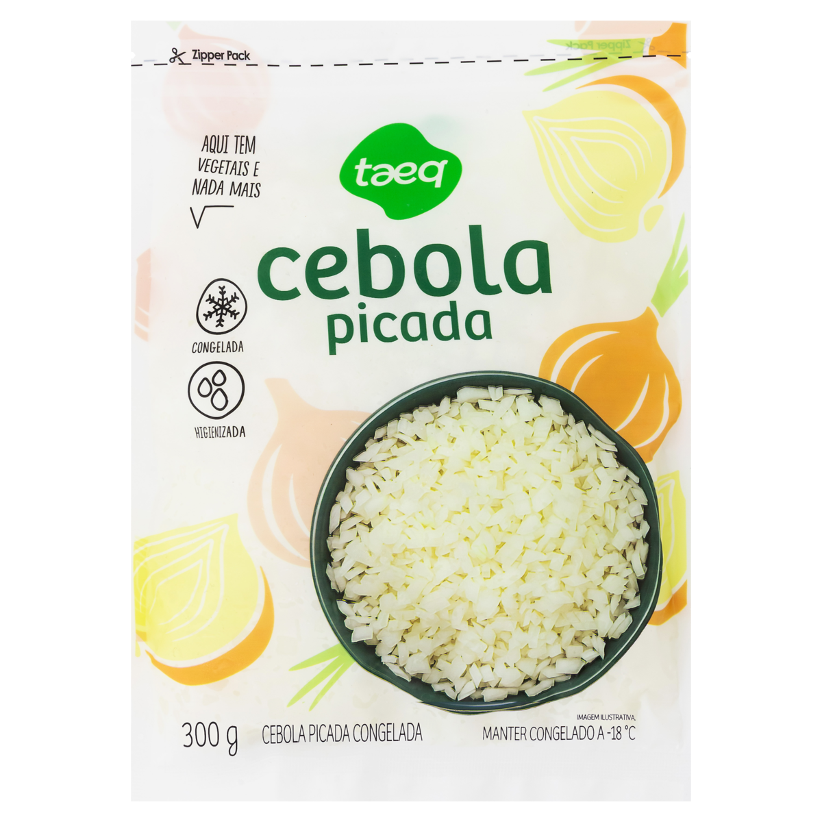Cebola Picada Congelada Taeq Pacote 300g