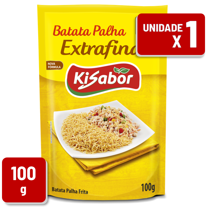 Batata Palha Kisabor Extra Fina Pacote 100g