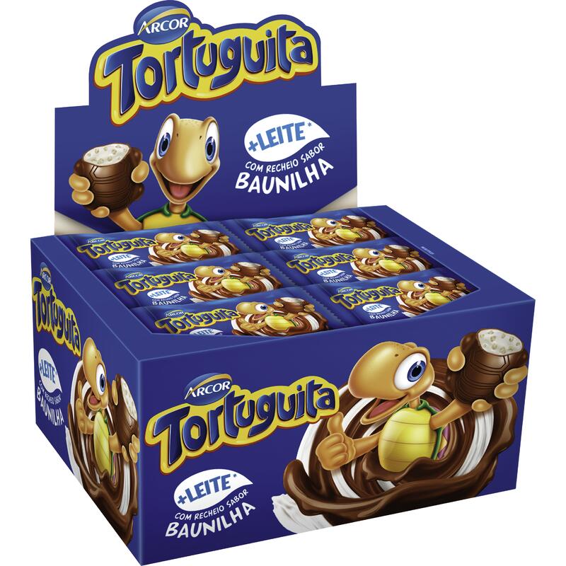 Chocolate Tortuguita Arcor Baunilha 24x15,5g