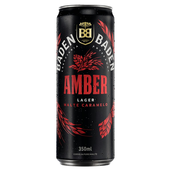 Cerveja Amber Lager Puro Malte Caramelo Baden Baden 350ml
