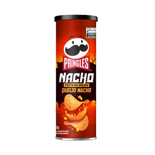 Salgadinho Pringles Batata Nacho Feito De Milho Queijo Nacho 100g