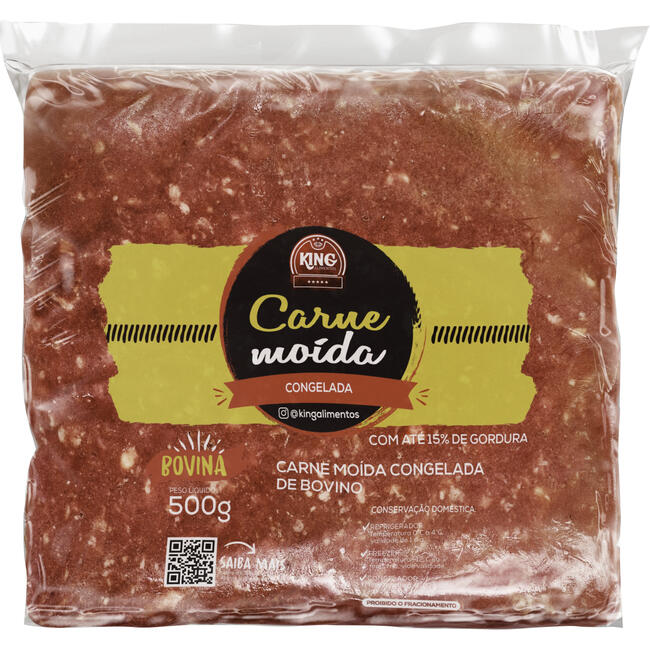 Carne Bovina Moída King Congelada 500g