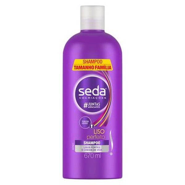 Shampoo Seda 670ml - Liso Perfeito - Leve Mais, Pague Menos
