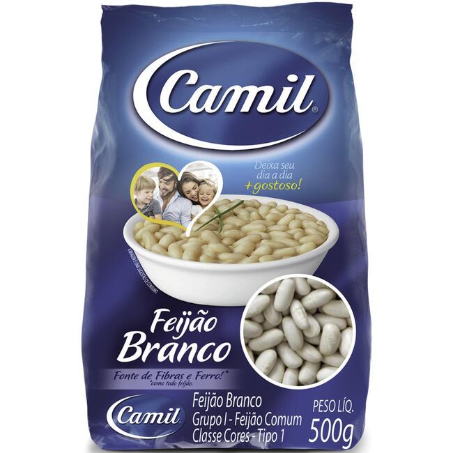 Feijão Branco CAMIL Pacote 500g