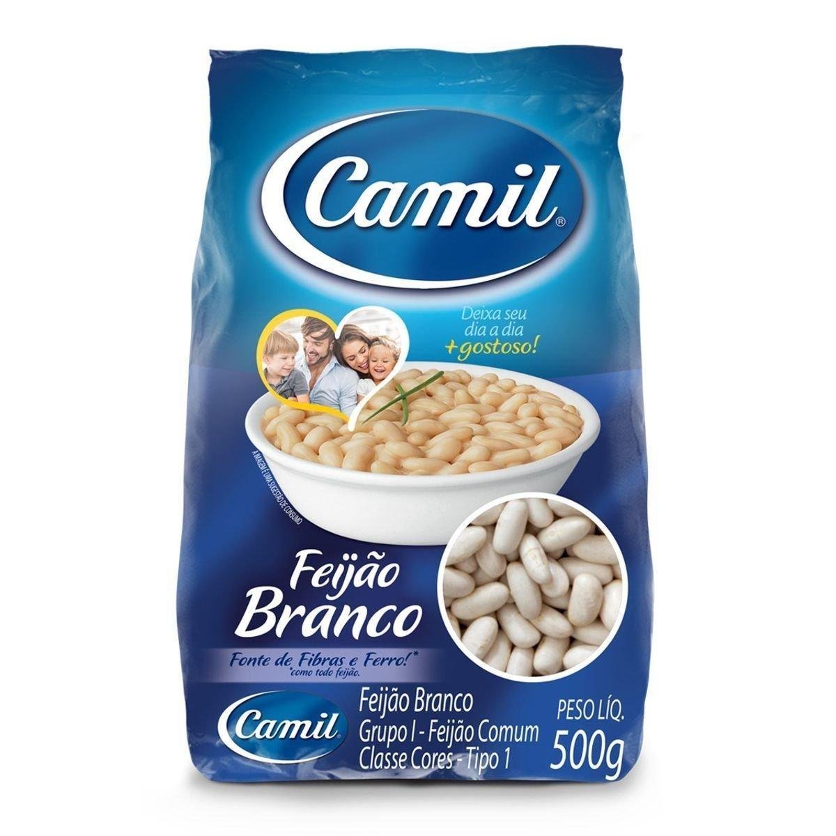 Feijão Branco CAMIL Pacote 500g