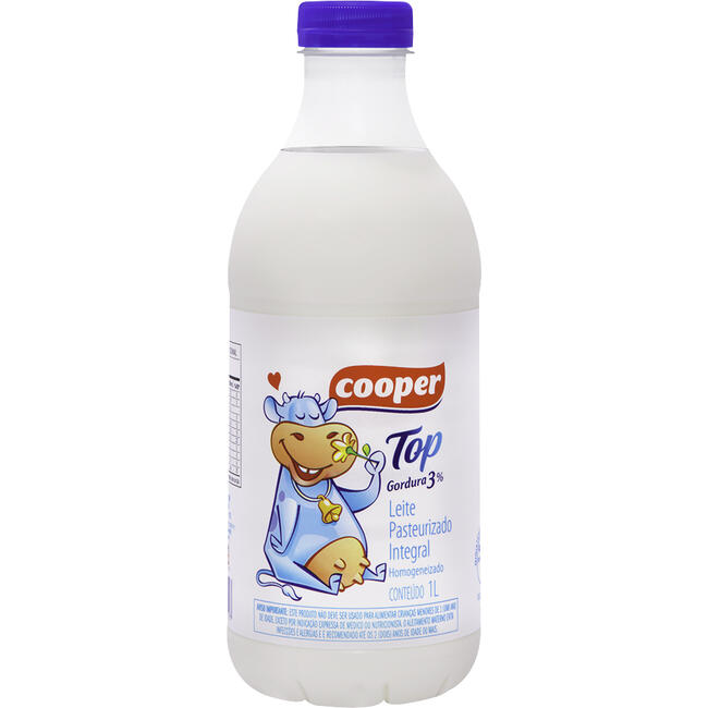Leite Pasteurizado Cooper Top Integral 1L