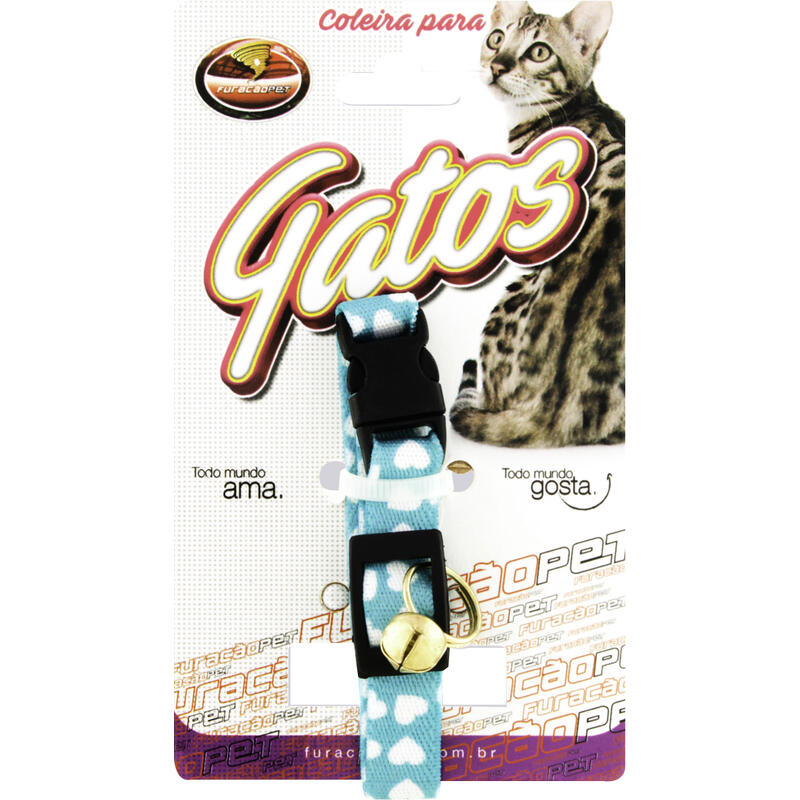 Coleira para Gatos Furacão Nylon un