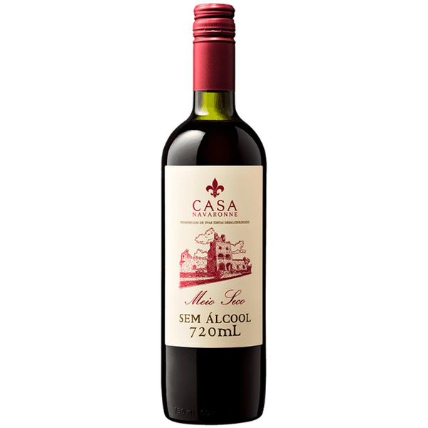 Vinho Casa Navarone 720ml - Sem Álcool - Meio Seco