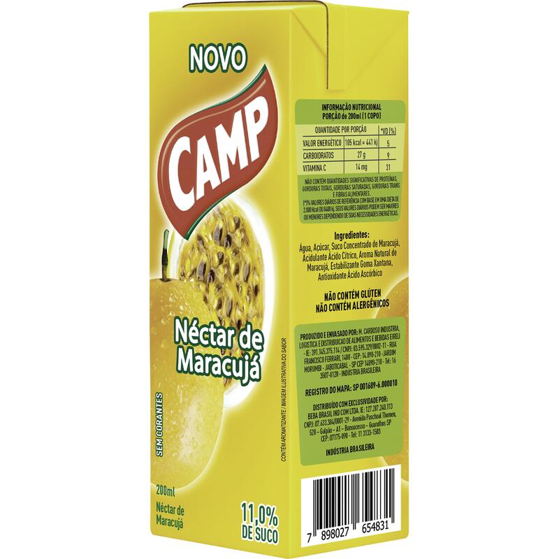 Suco Néctar Camp Maracujá 200ml