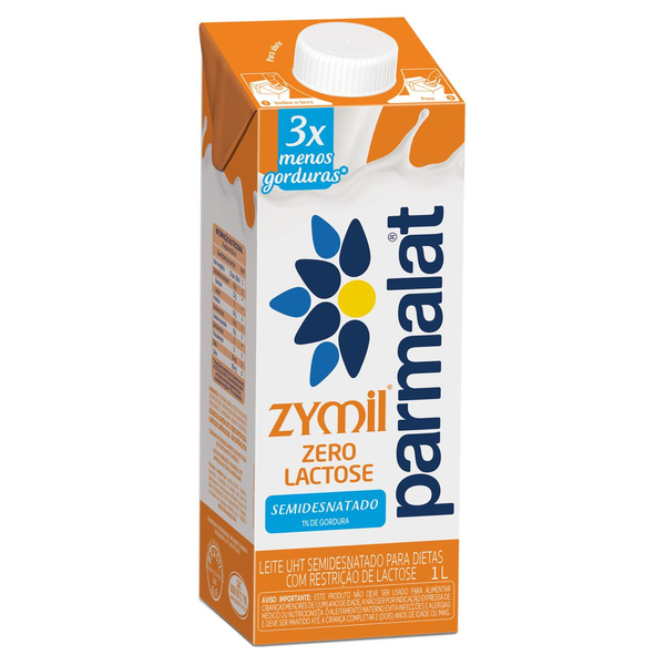 Leite PARMALAT Zymil Semi Desnatado Zero Lactose 1l