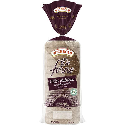 Pão de Forma Wickbold do Forno 100% Integral 500g
