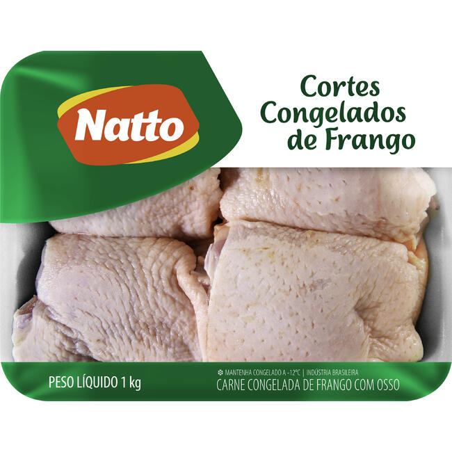 Sobrecoxa de Frango Natto Congelada 1kg