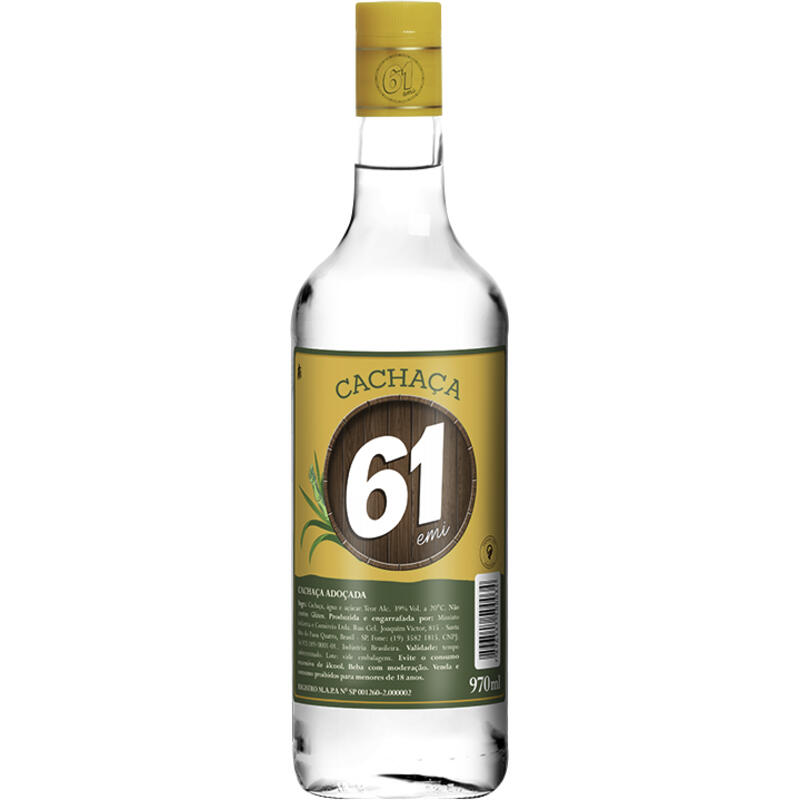 Cachaça 61 970ml
