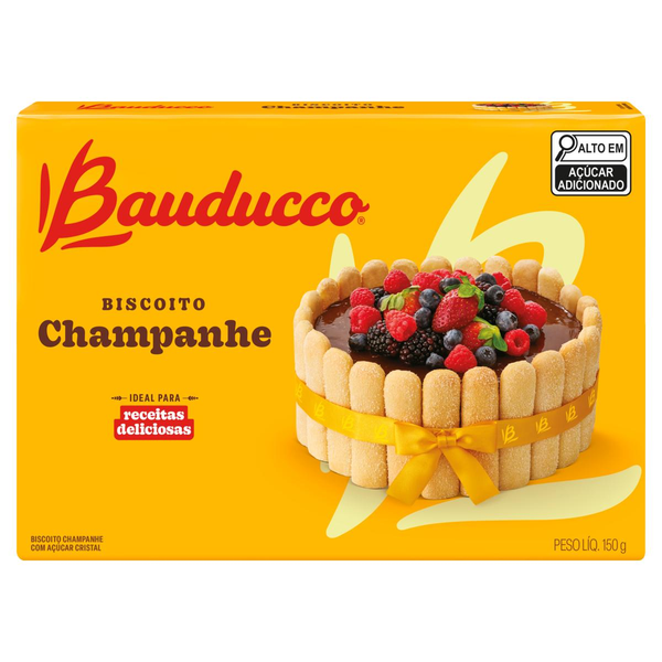 Biscoito Champagne com Açúcar Cristal Bauducco Caixa 150g