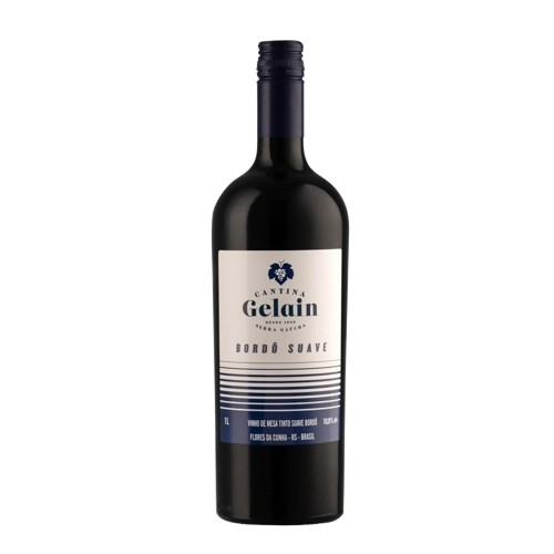 Vinho Cantina Gelain Brasileiro Bordo Suave Tinto 1l