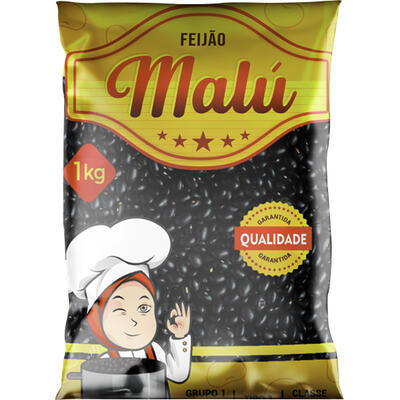 Feijão Preto Malú Tipo 1 1kg