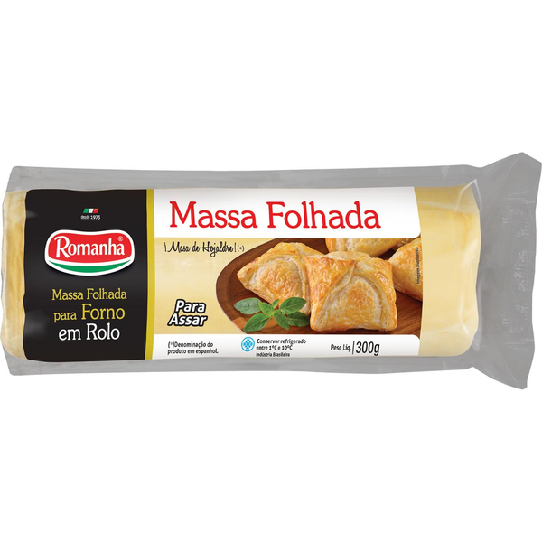Massa Folhada para Pastel Romanha 300g - Rolo